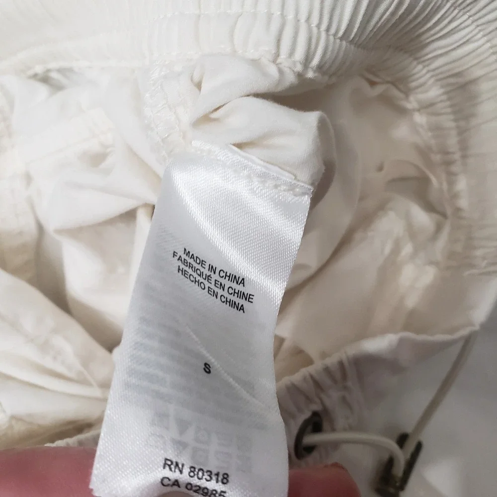 Lucky Brand Cargo Pants Women Small White Wide Leg